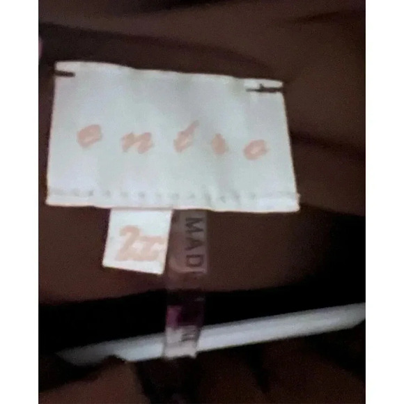 Entro Puff Vest brown sz 2x Preppy Boho Bohemian Normcore - Picture 4 of 5